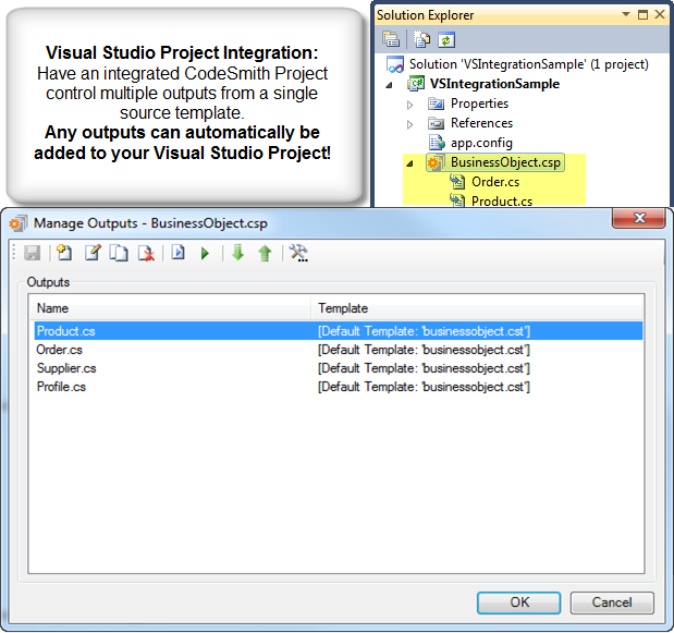 Visual Studio Integration | CodeSmith Docs
