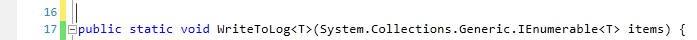 Empty line above the WriteToLog method